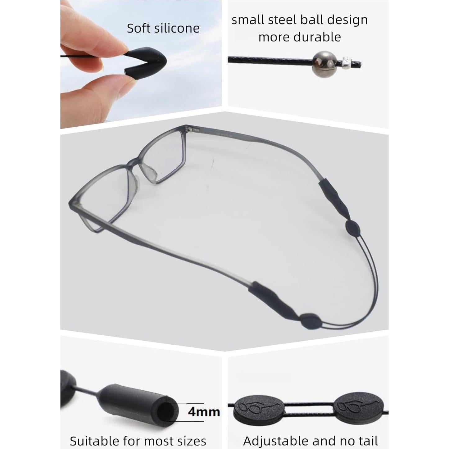 Correa Ajustable para Gafas WHENON - 2 Pcs, 35.56 cm