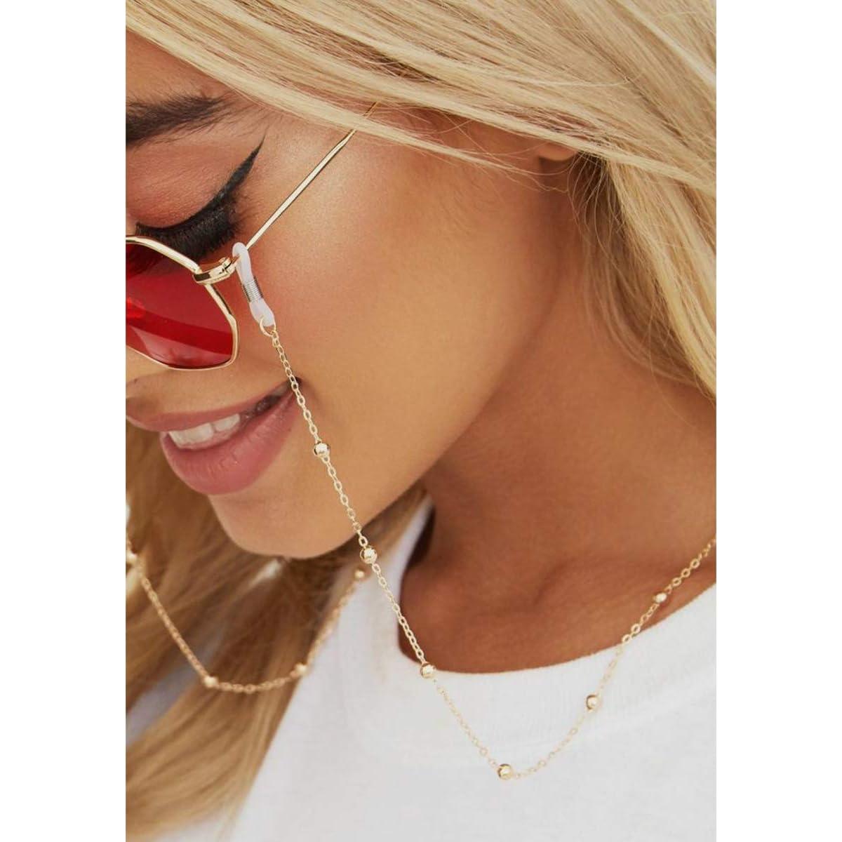 Cadena Lanyard para Máscara PHALIN 10PCS Oro Figaro 78.7cm