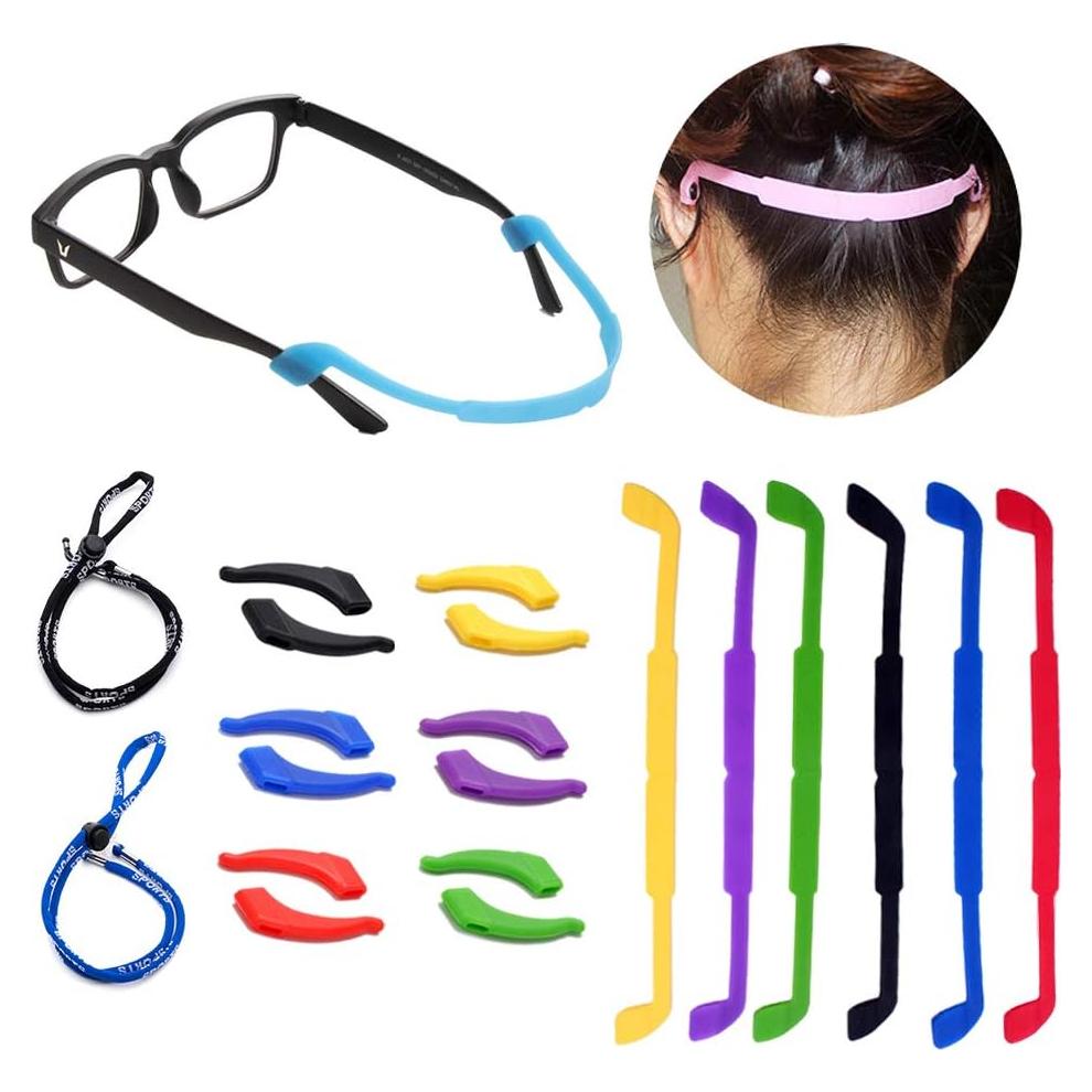Paquete de 8 correas antideslizantes para gafas deportivas