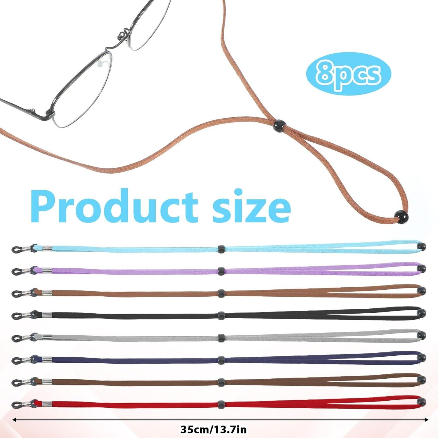 Correa para Gafas de Sol FdcZeyxior - 8 Piezas de Cuero Sintético