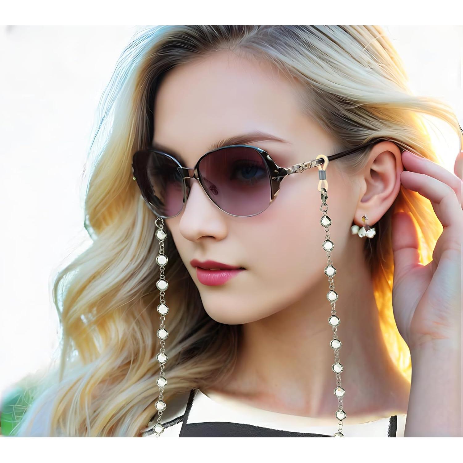 Cadena de Gafas de Acero Inoxidable Yachu para Mujeres 78cm