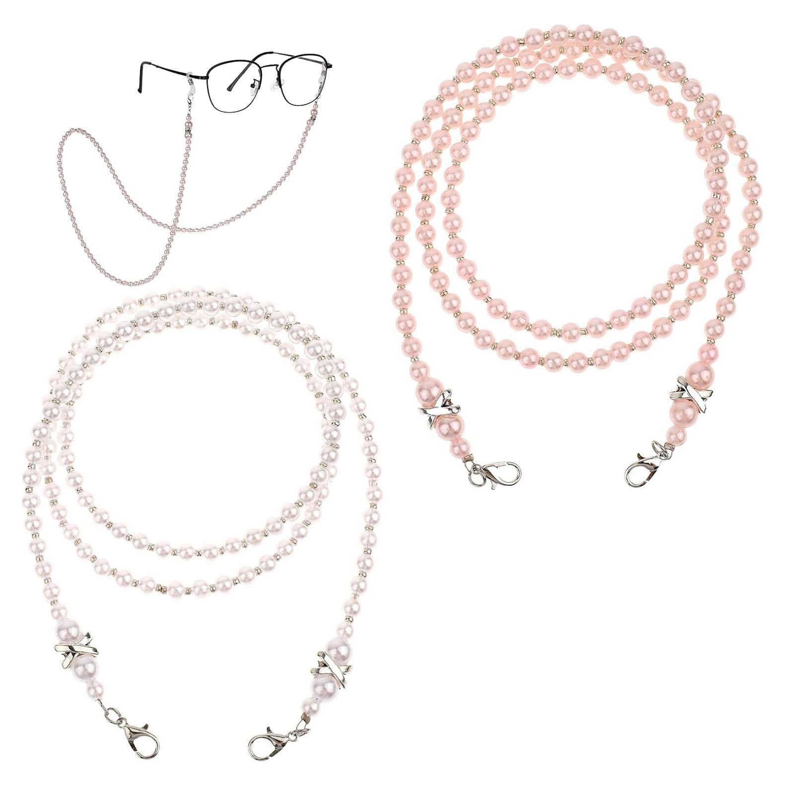 Cadena de Gafas de Perlas Larrel 2PCS - 74cm Ajustable