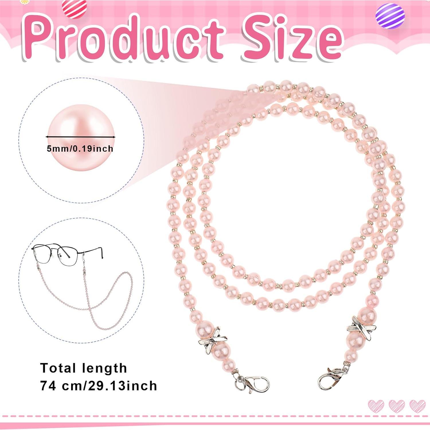 Cadena de Gafas de Perlas Larrel 2PCS - 74cm Ajustable