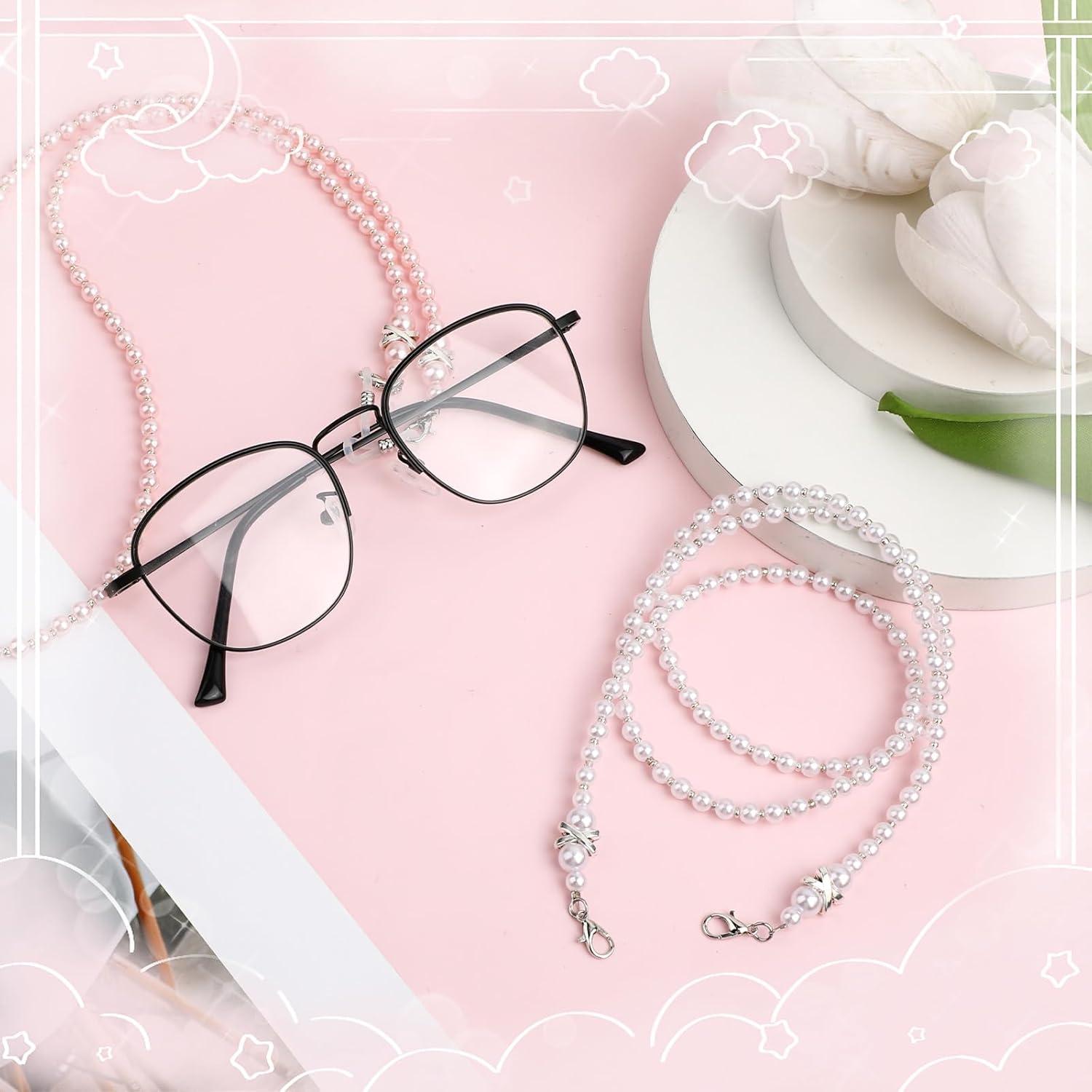 Cadena de Gafas de Perlas Larrel 2PCS - 74cm Ajustable