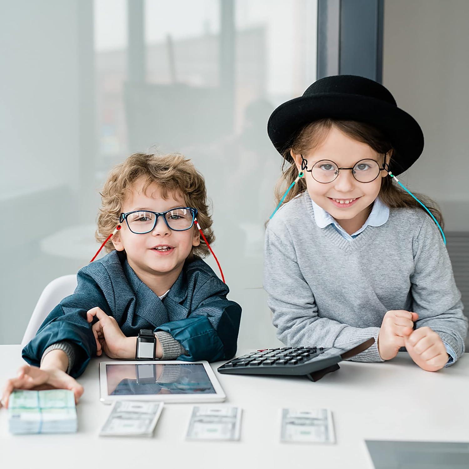 Correa de Gafas Ajustable ZXSWEET para Niños Dinosaurio 8 PCS