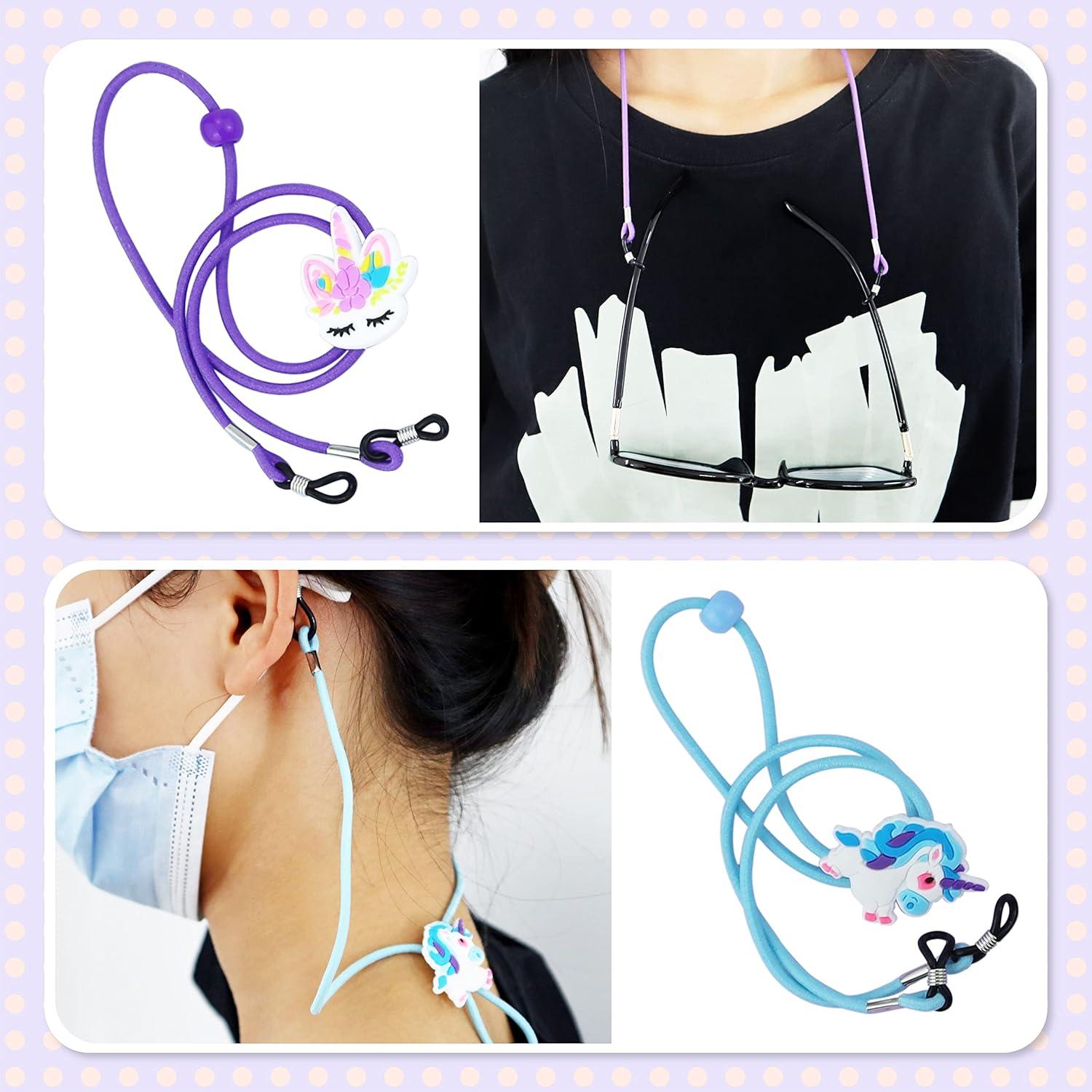 8 Correas Antideslizantes para Gafas Niños Multicolor 31 cm