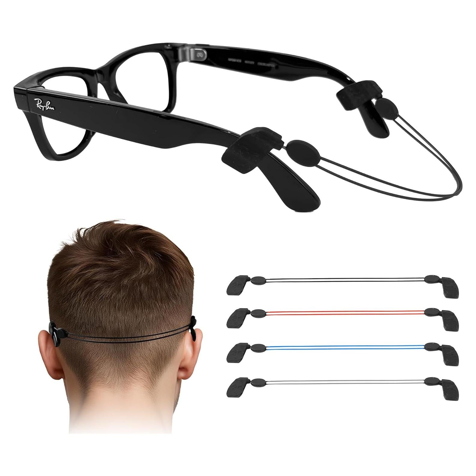 Paquete de 4 correas ajustables para gafas Ray-Ban y Oakley