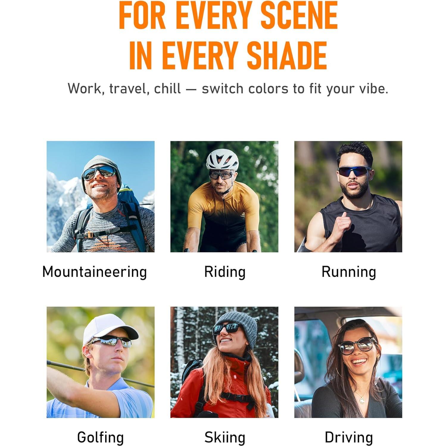 Paquete de 4 correas ajustables para gafas Ray-Ban y Oakley