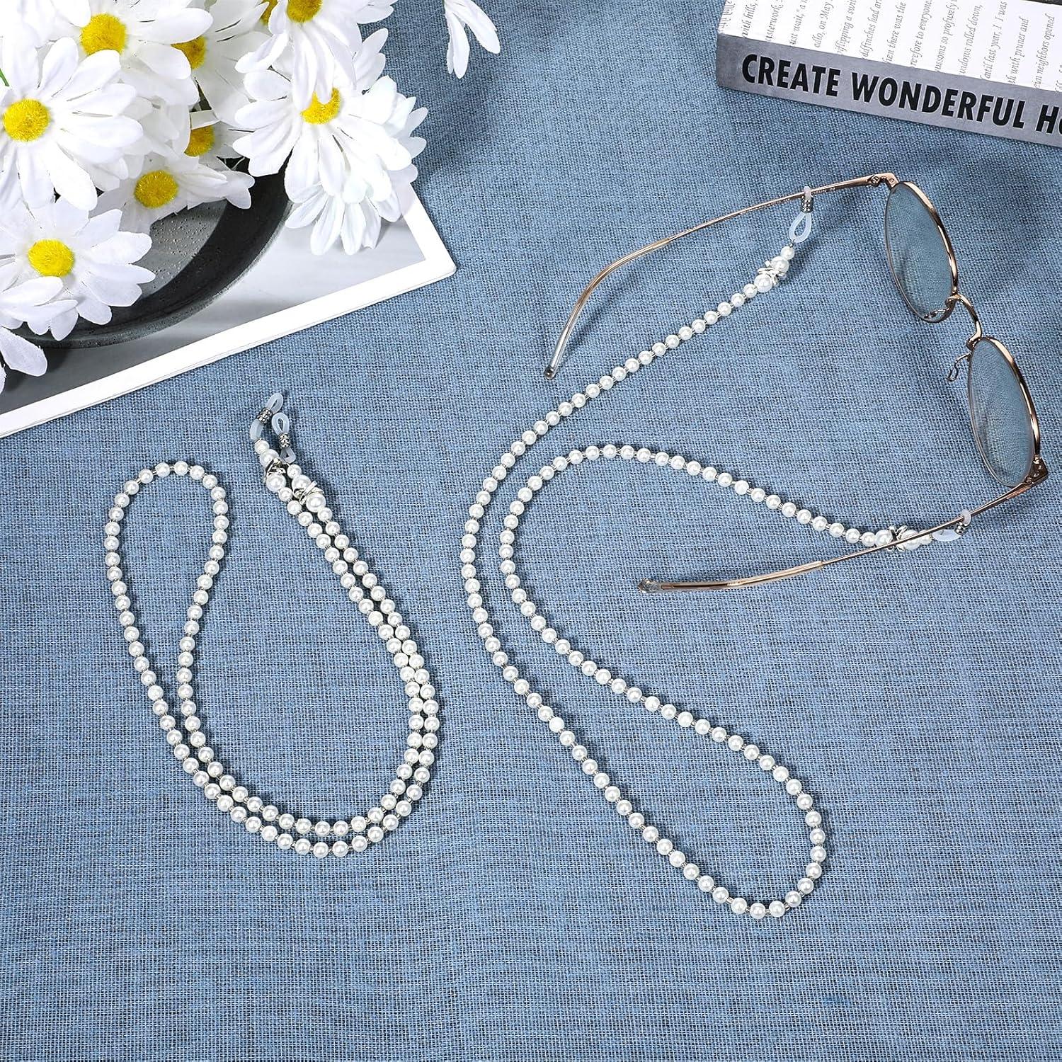 Cadena de Gafas de Perlas LIQWEI 75cm para Mujeres