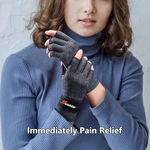 Guantes de compresión para artritis SueStar con soporte muñeca