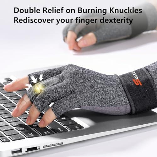 Guantes de compresión para artritis SueStar con soporte muñeca