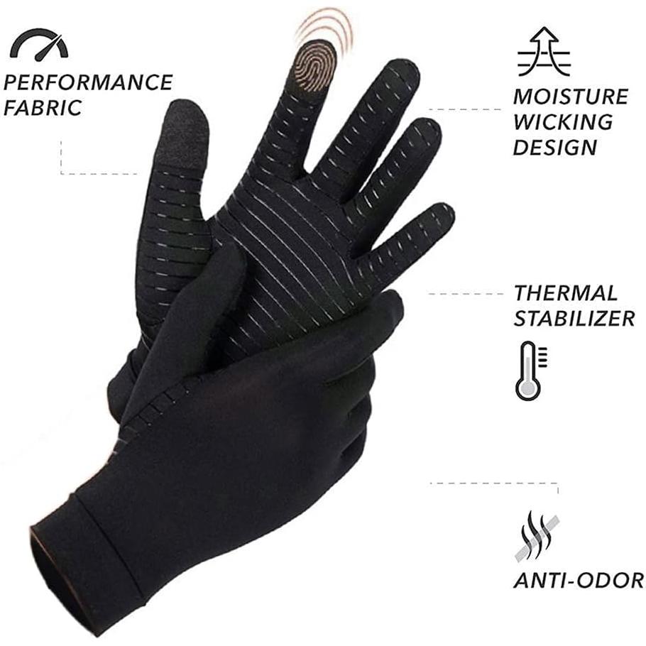 Guantes de Artritis de Cobre Jade Kit - Compresión Medianos