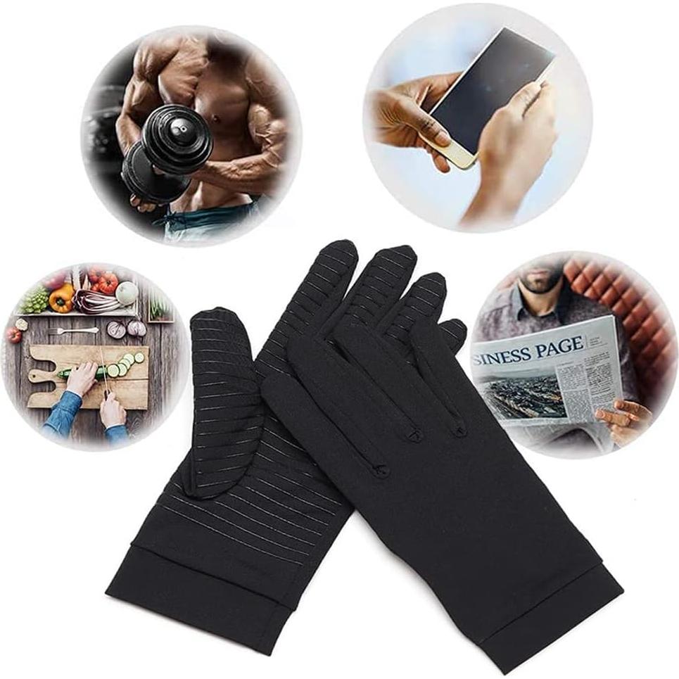 Guantes de Artritis de Cobre Jade Kit - Compresión Medianos