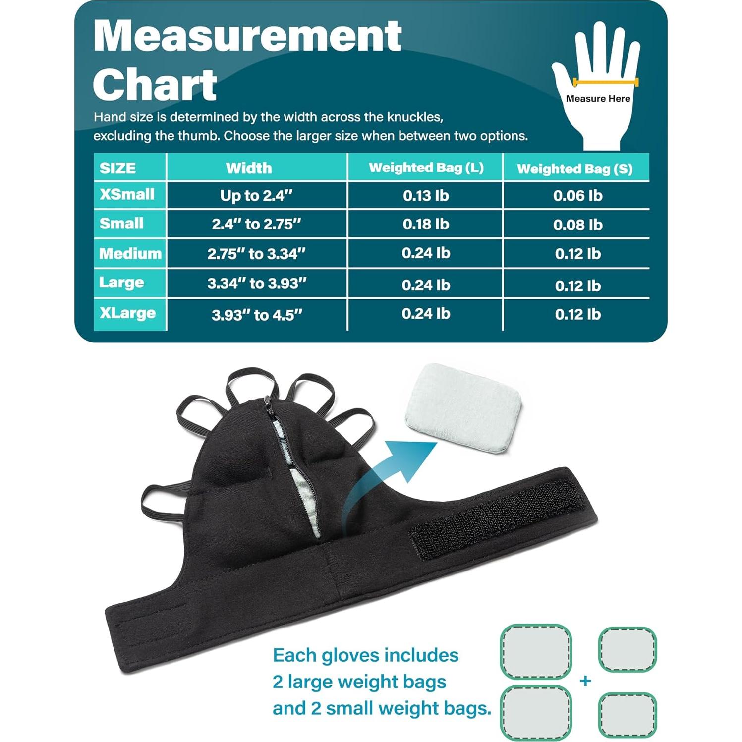 Guantes de Peso Variable WeddingSteps para Parkinson - Mano Izquierda