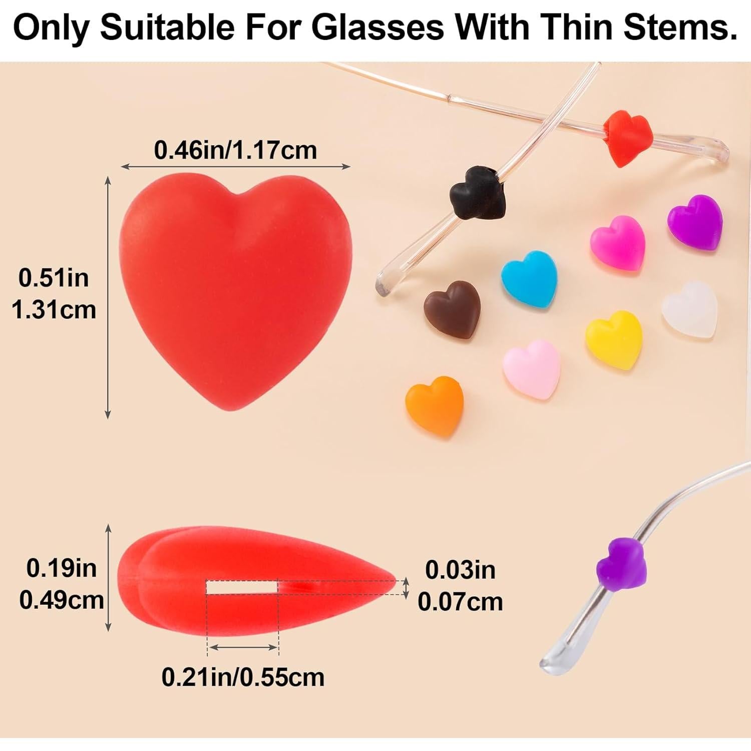 Agarraderas Antideslizantes para Gafas Alpinleux 22 Pcs Silicona