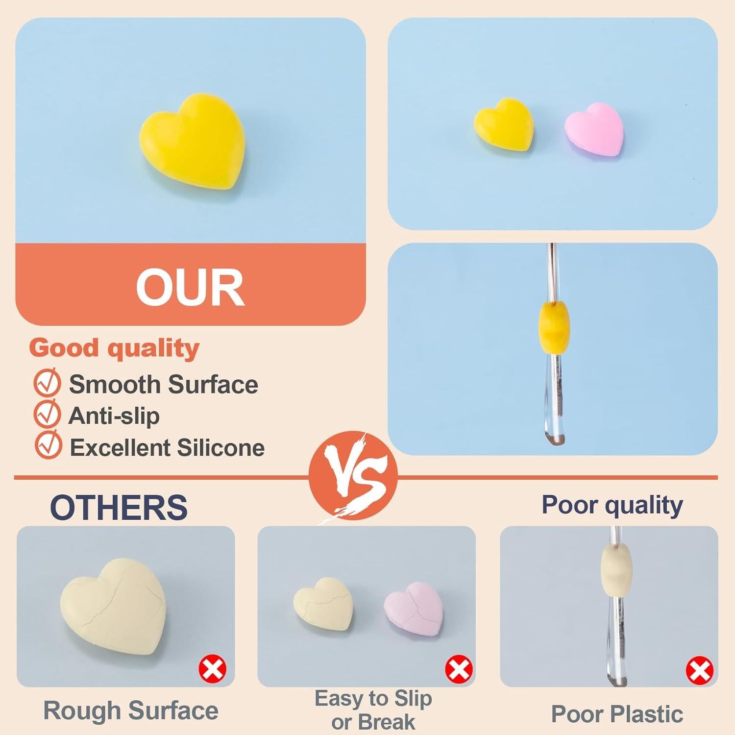 Agarraderas Antideslizantes para Gafas Alpinleux 22 Pcs Silicona