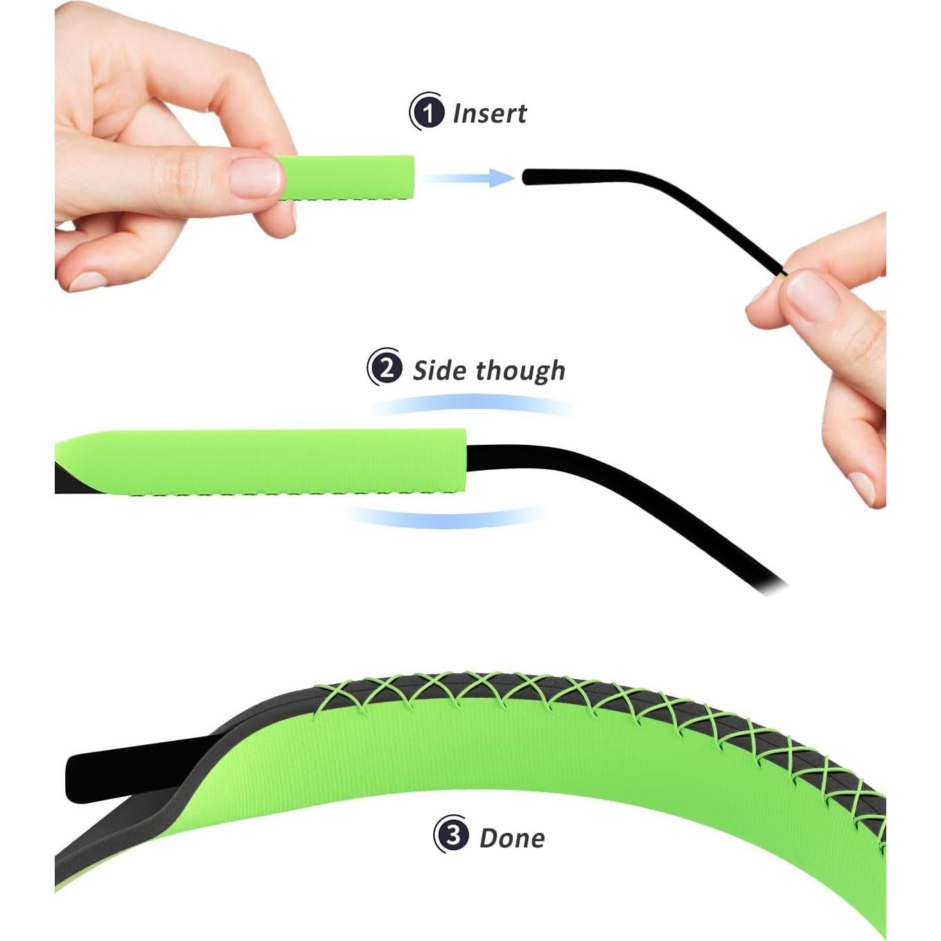 Correa Flotante Ajustable para Gafas de Sol Neopreno Verde Claro