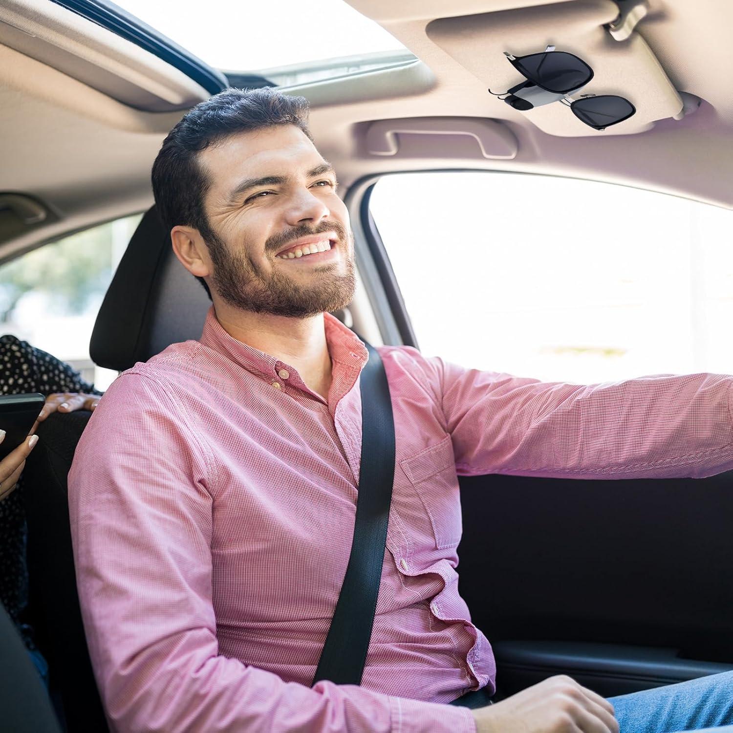 Soporte para Gafas de Sol Frienda 2 Piezas Clip Visera Coche