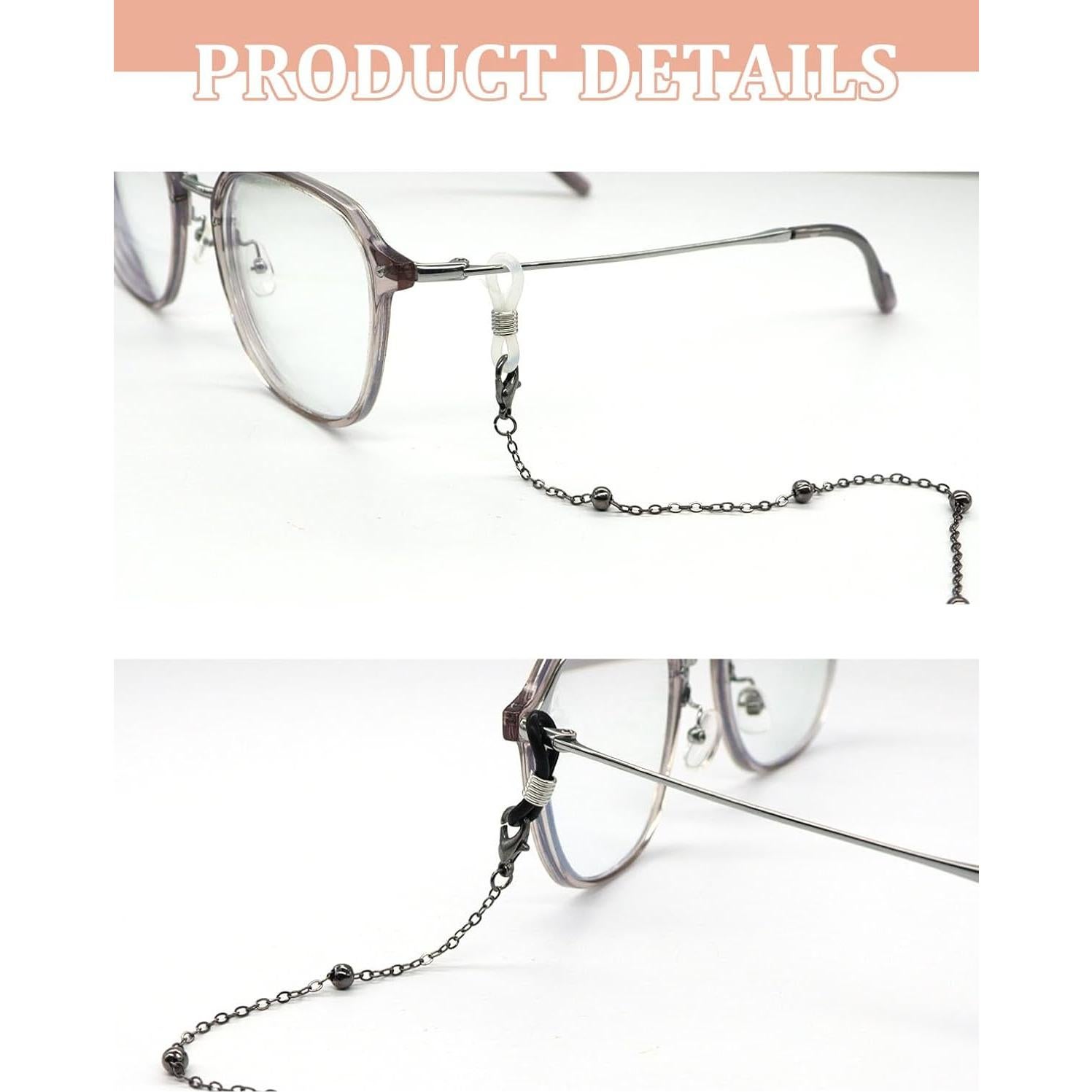 Cadena de Gafas con Perlas Cuteabc - 5 Pcs Collar Estiloso