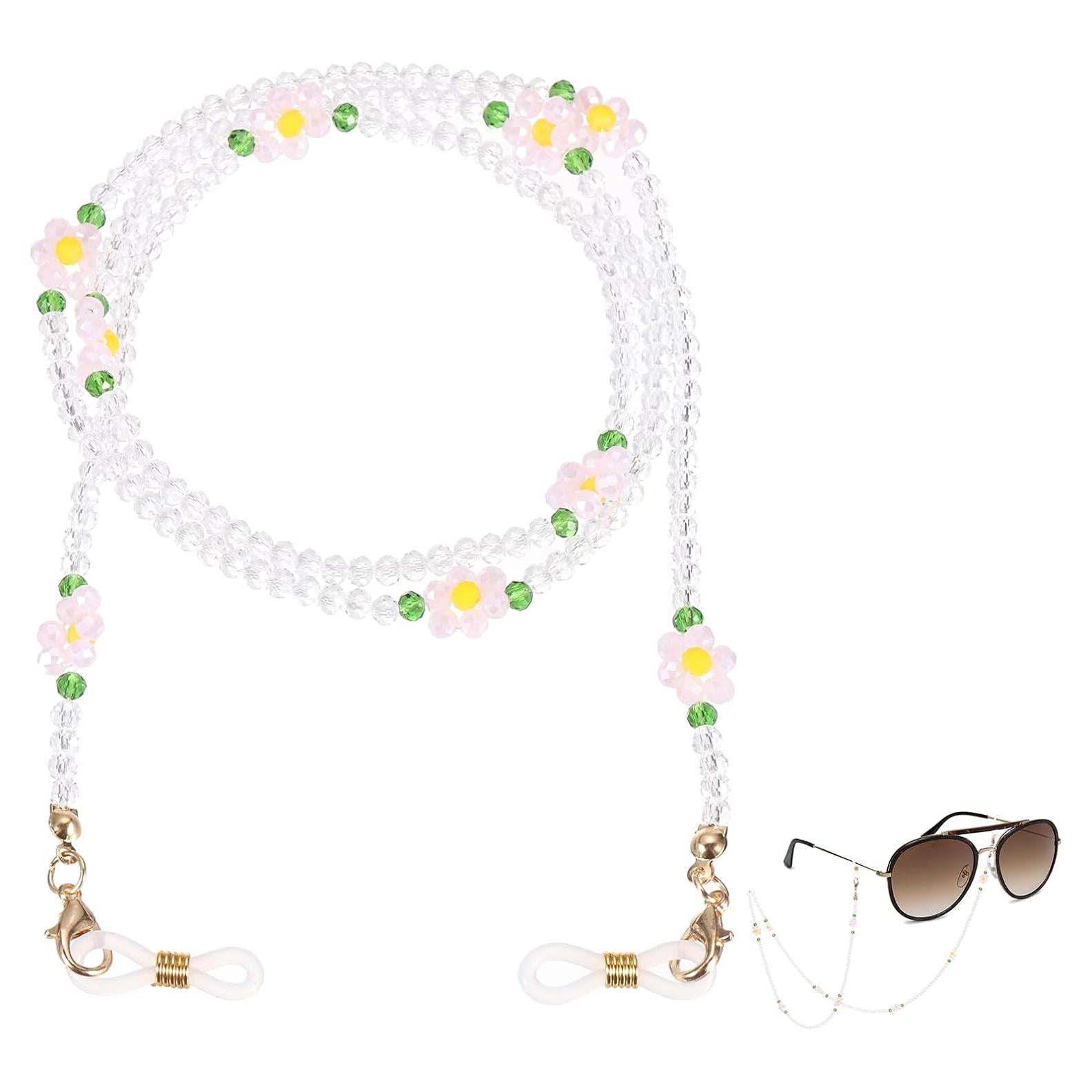 Cadena de Gafas de Flor uxcell Rosa 70 cm Ajustable