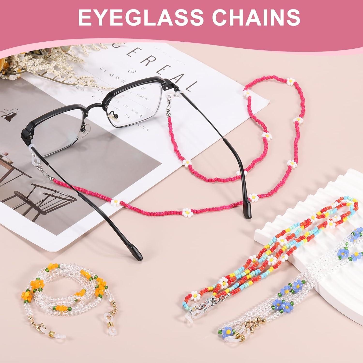 Cadena de Gafas de Flor uxcell Rosa 70 cm Ajustable