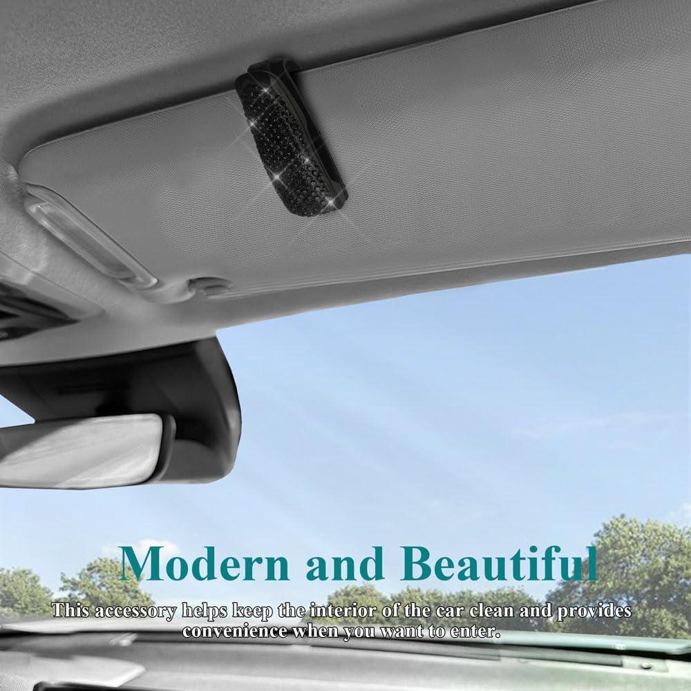 Soporte para Gafas de Sol Tecledsn para Visera de Coche Negro