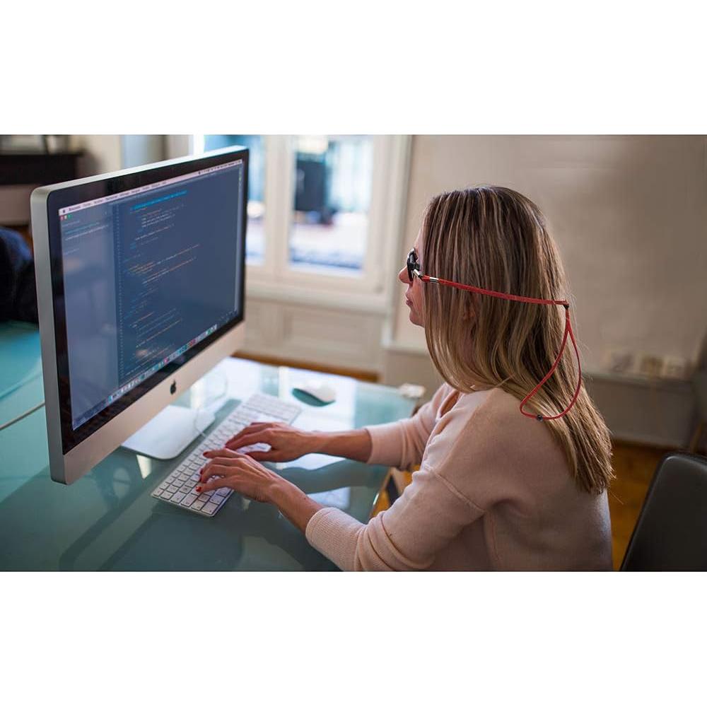 Soporte de Cuerda para Gafas KECHIO - 7 Cuerdas de Cuero Moda