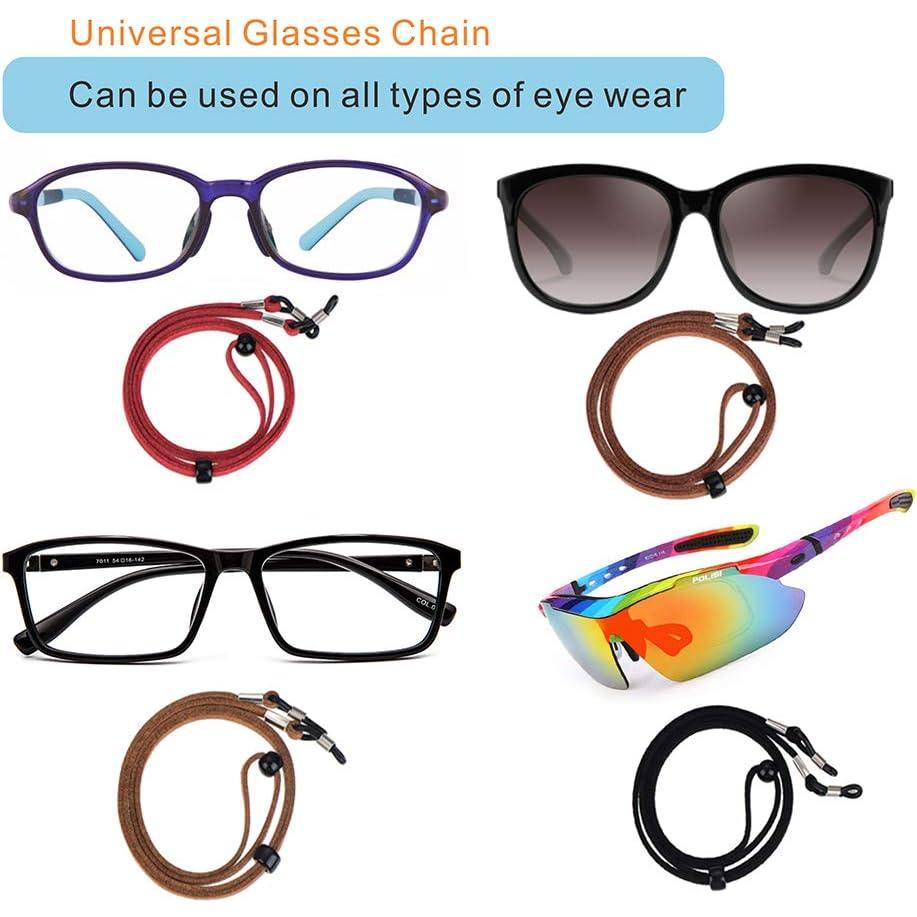 Soporte de Cuerda para Gafas KECHIO - 7 Cuerdas de Cuero Moda