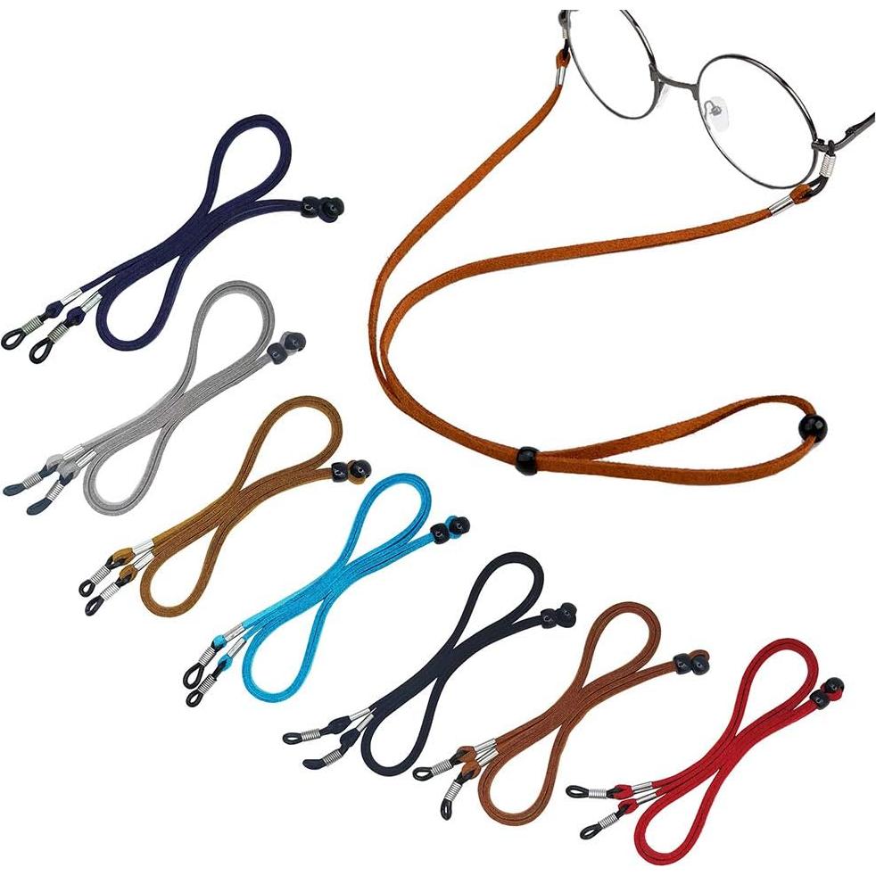 Soporte de Cuerda para Gafas KECHIO - 7 Cuerdas de Cuero Moda