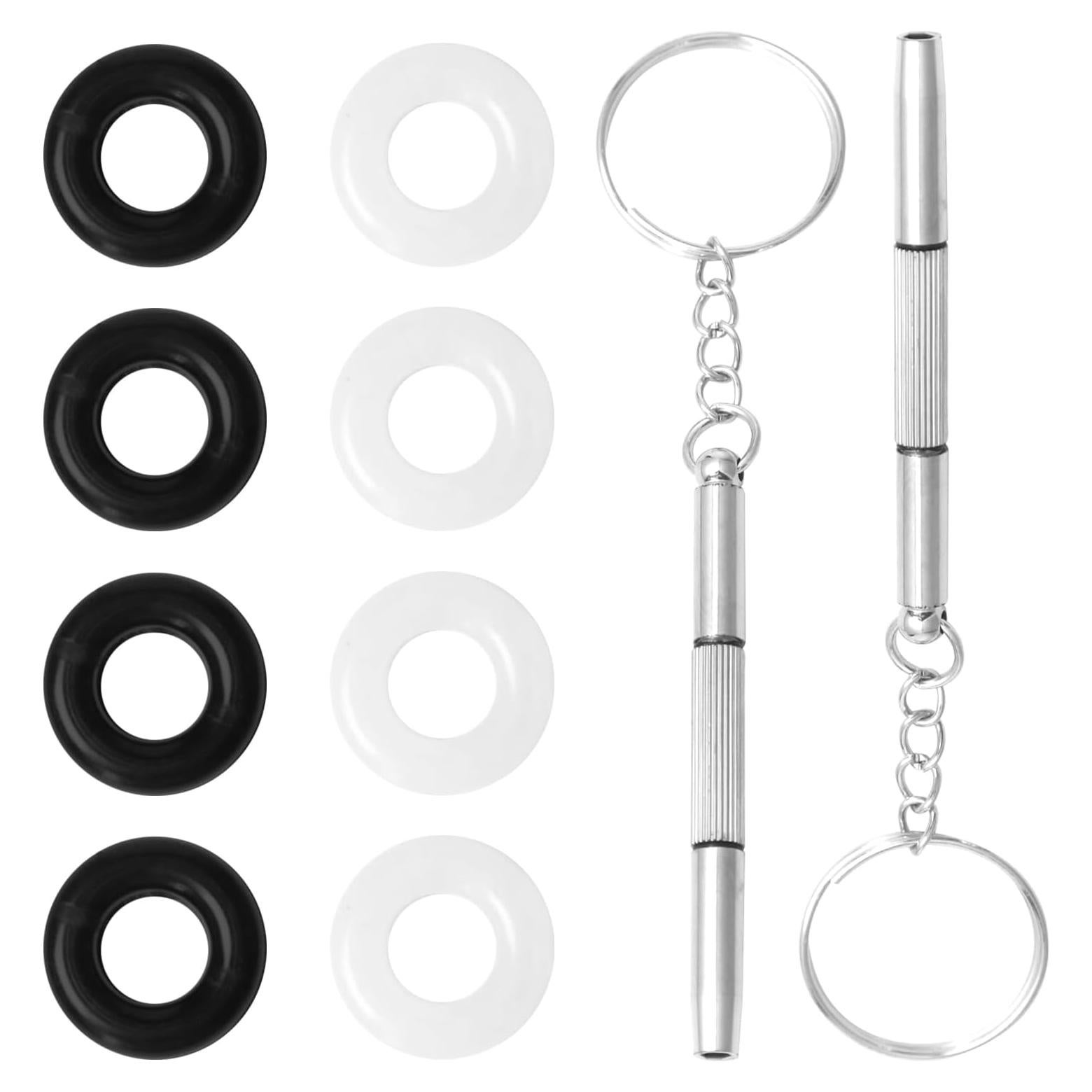 Kit de Reparación de Gafas Gallipower - 10 Piezas, Silicona y Aleación