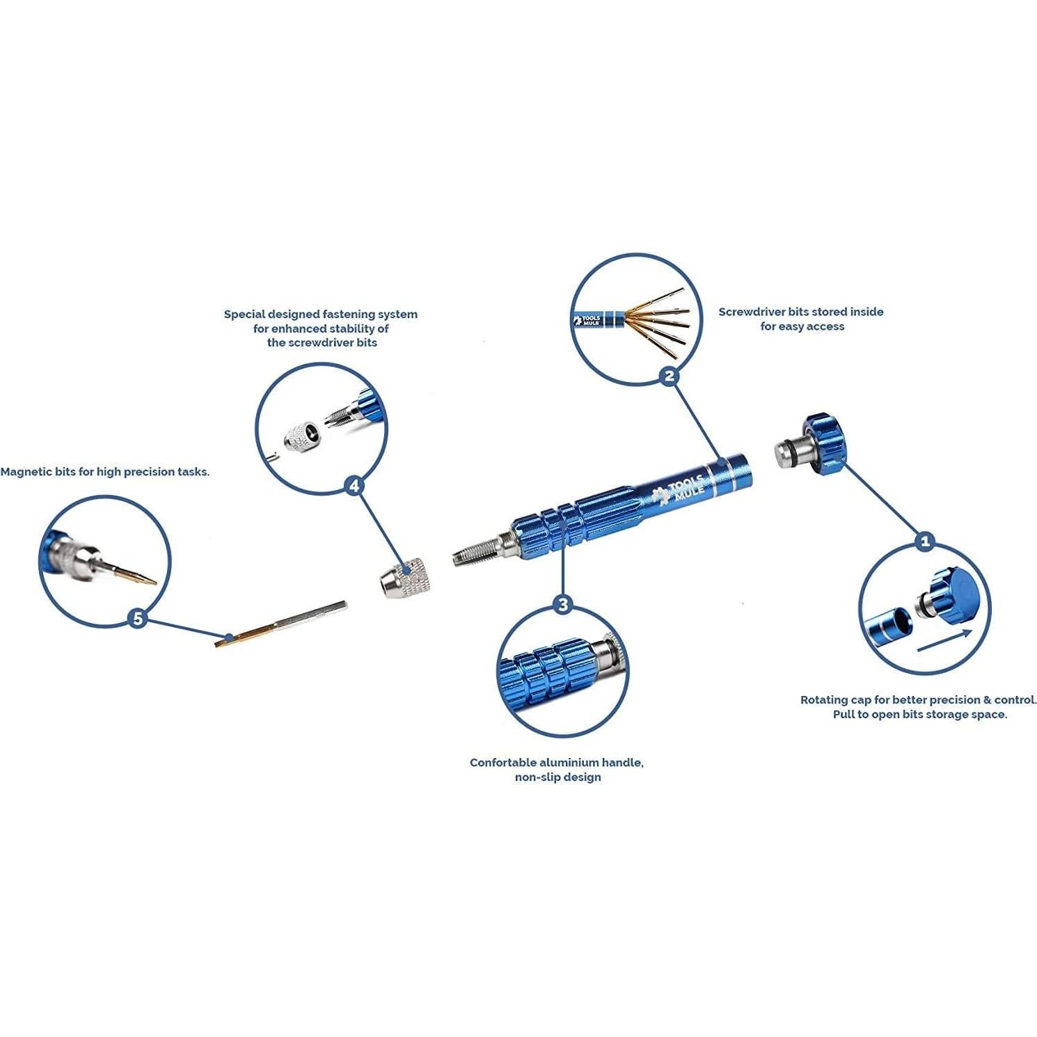 Juego de Destornilladores de Precisión RED SHIELD 3 en 1