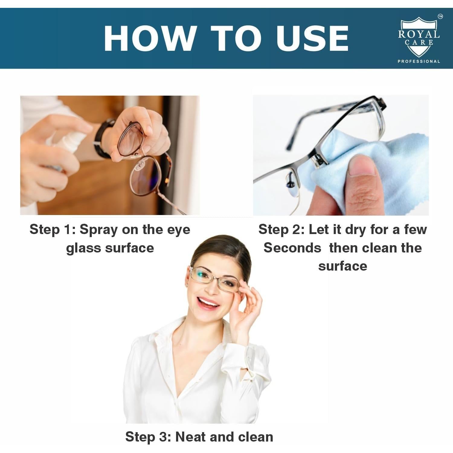 Removedor de Rayones para Lentes Royal Care 100ML Spray