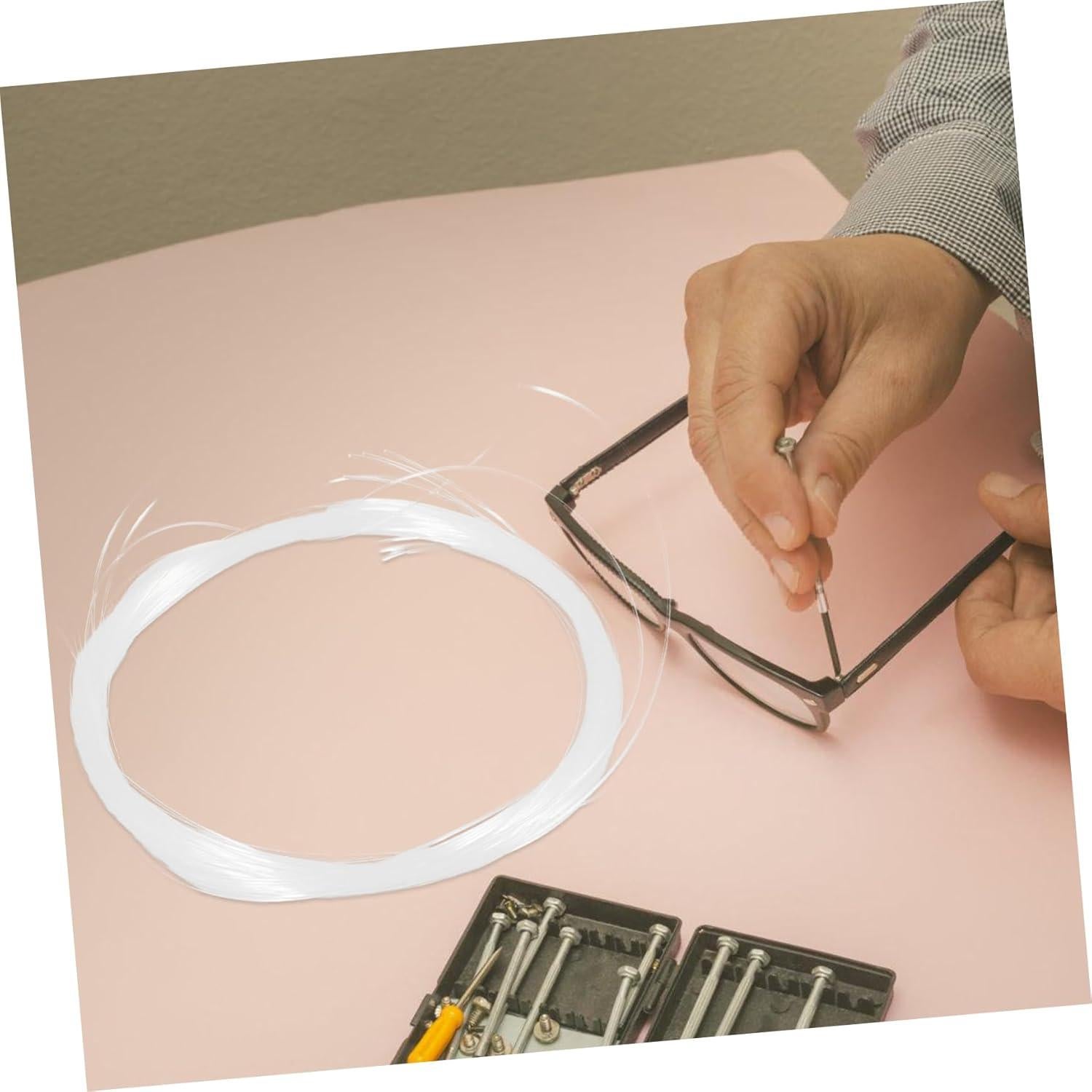 Kit de Reparación de Gafas PACKOVE Hilo Nylon 2000cm