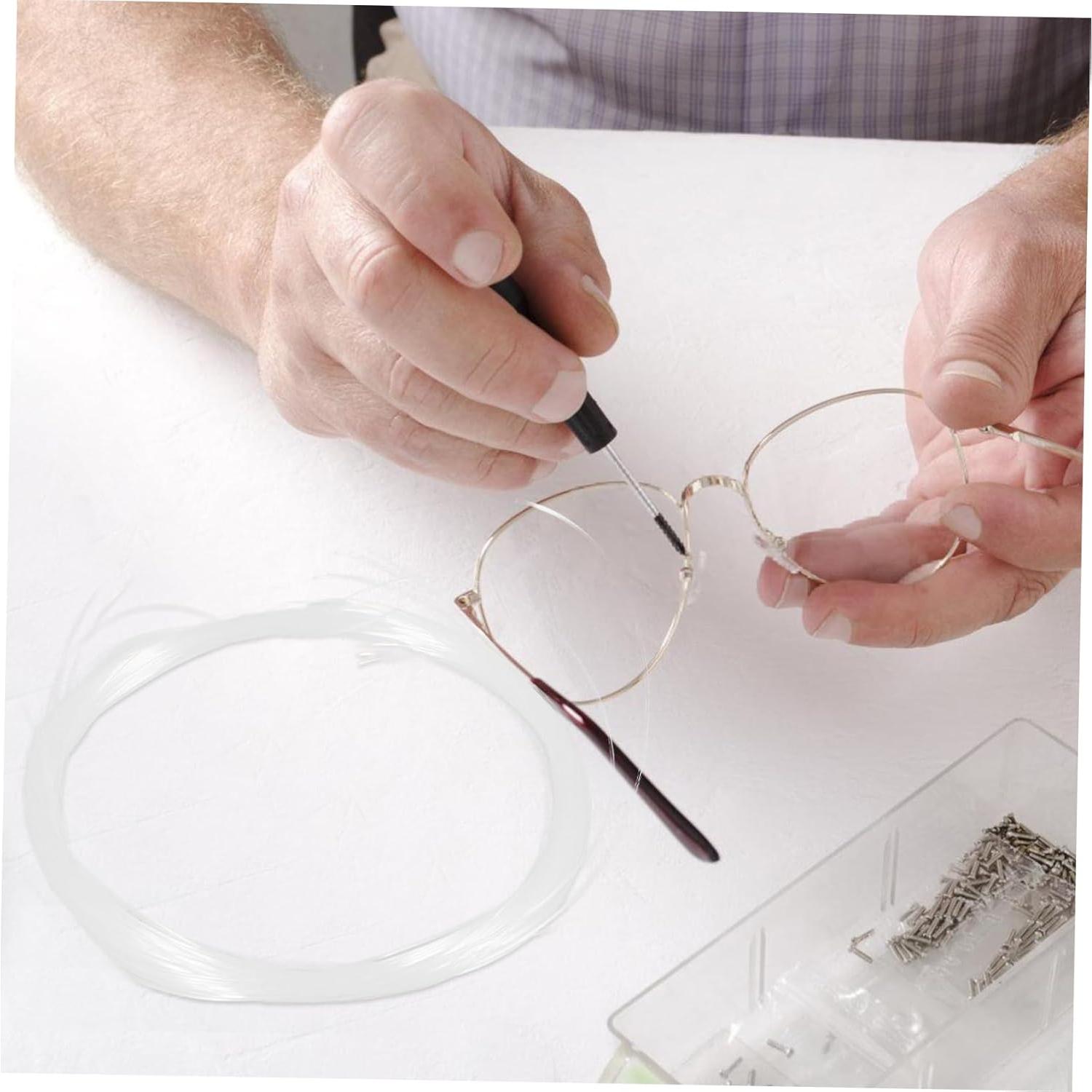 Kit de Reparación de Gafas PACKOVE Hilo Nylon 2000cm