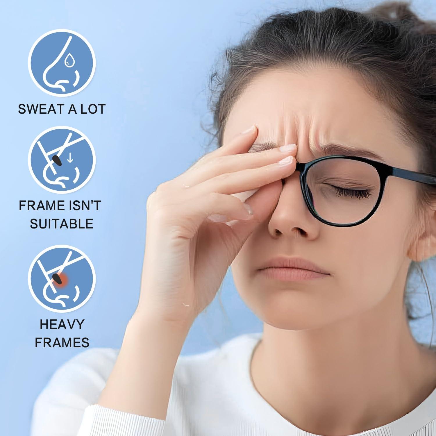 Almohadillas antideslizantes FOFALY para gafas - 10 pares negros