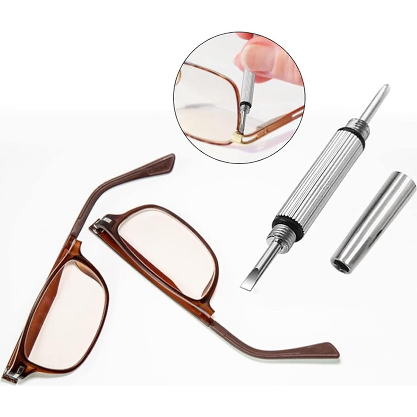 Destornillador Mini 3 en 1 Pxiryanlow Plateado para Gafas y Relojes