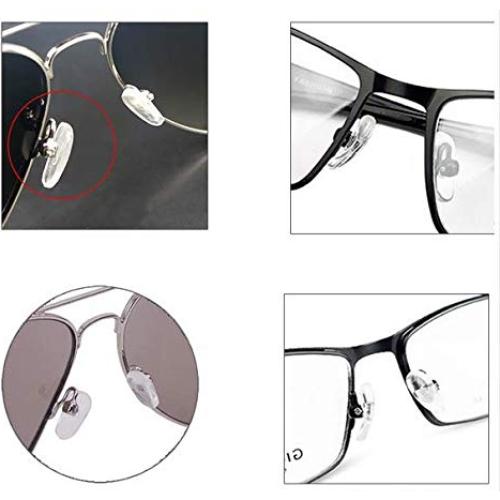 Almohadillas de Silicona para Nariz de Gafas WOIWO 25 Pares 14mm