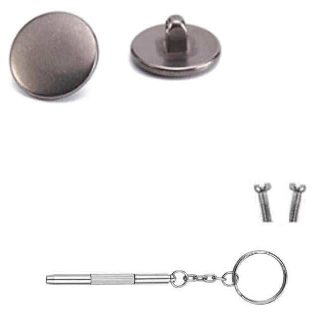 Almohadillas de nariz para gafas Janky Titanio 8mm