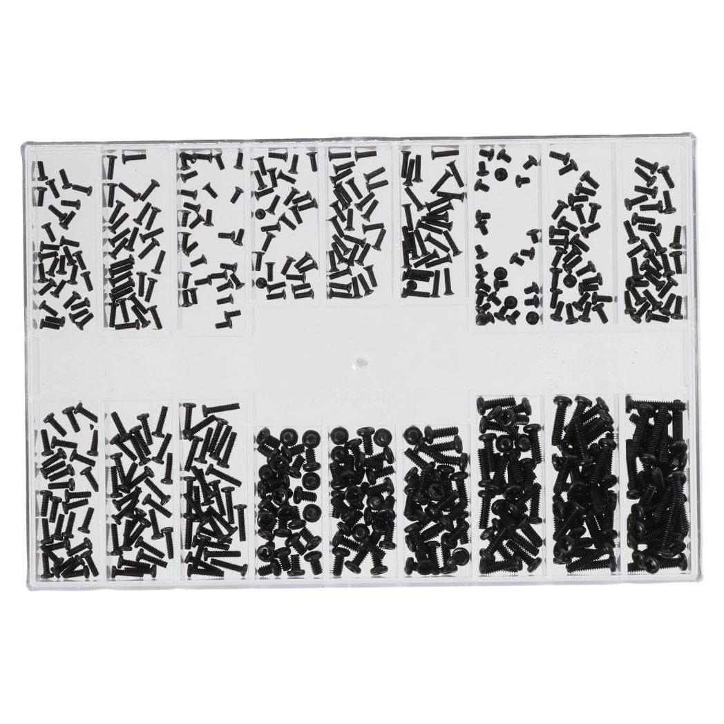Kit de Tornillos Pequeños FEIYING 500 Piezas M1.2 M1.4 M2.0