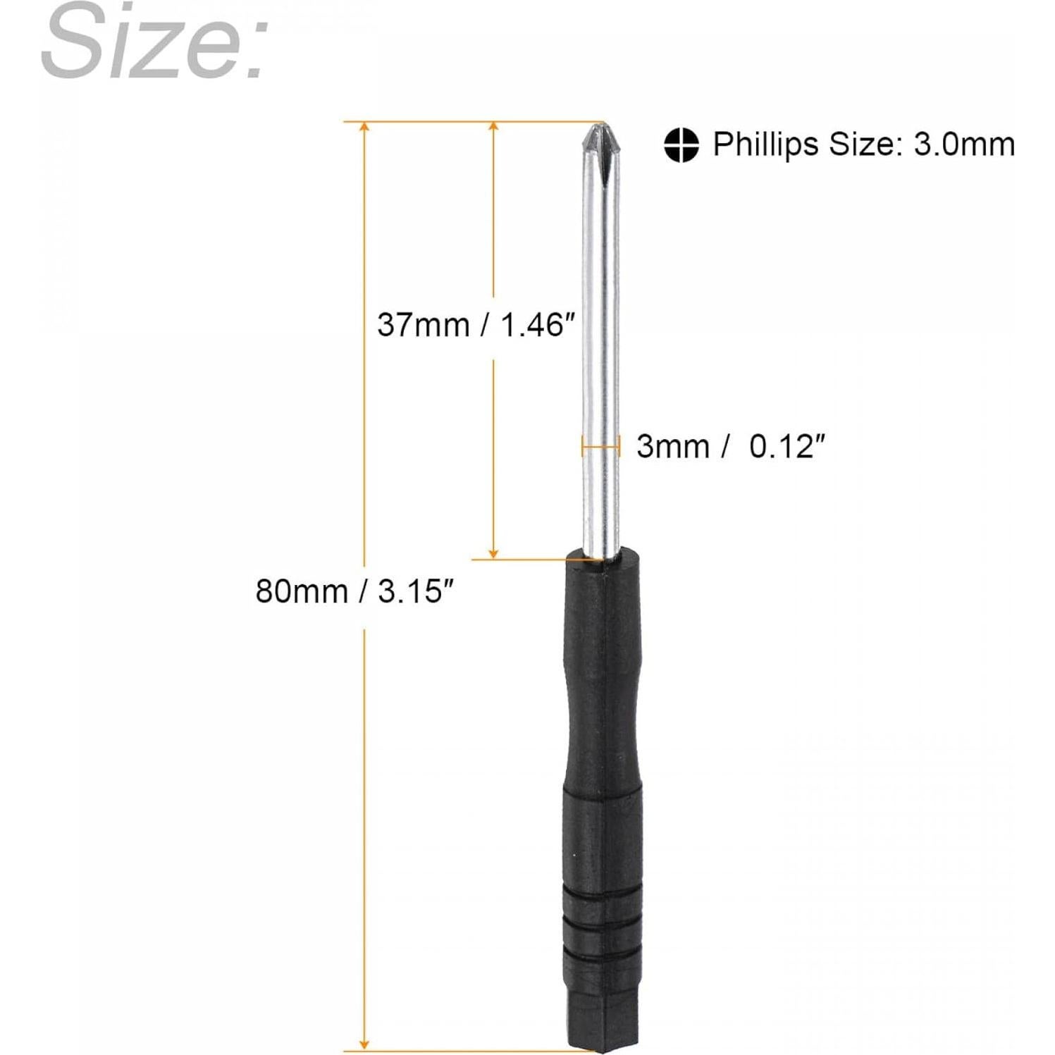 Micro Destornillador Phillips 3.0mm uxcell - 10 Pcs para Reloj y Gafas