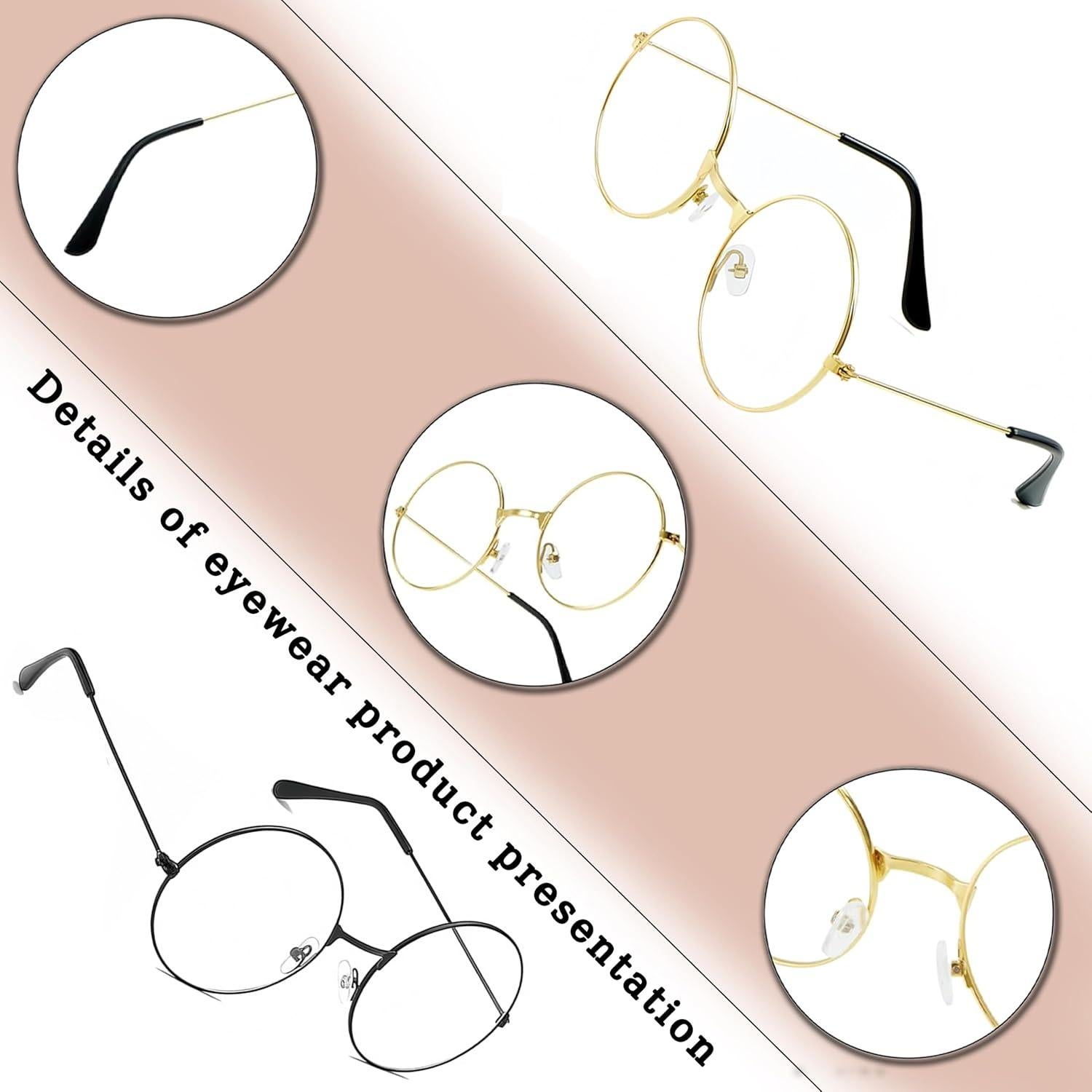 Gafas Redondas de Mago Halloween WSYJ12 - Accesorios Vintage