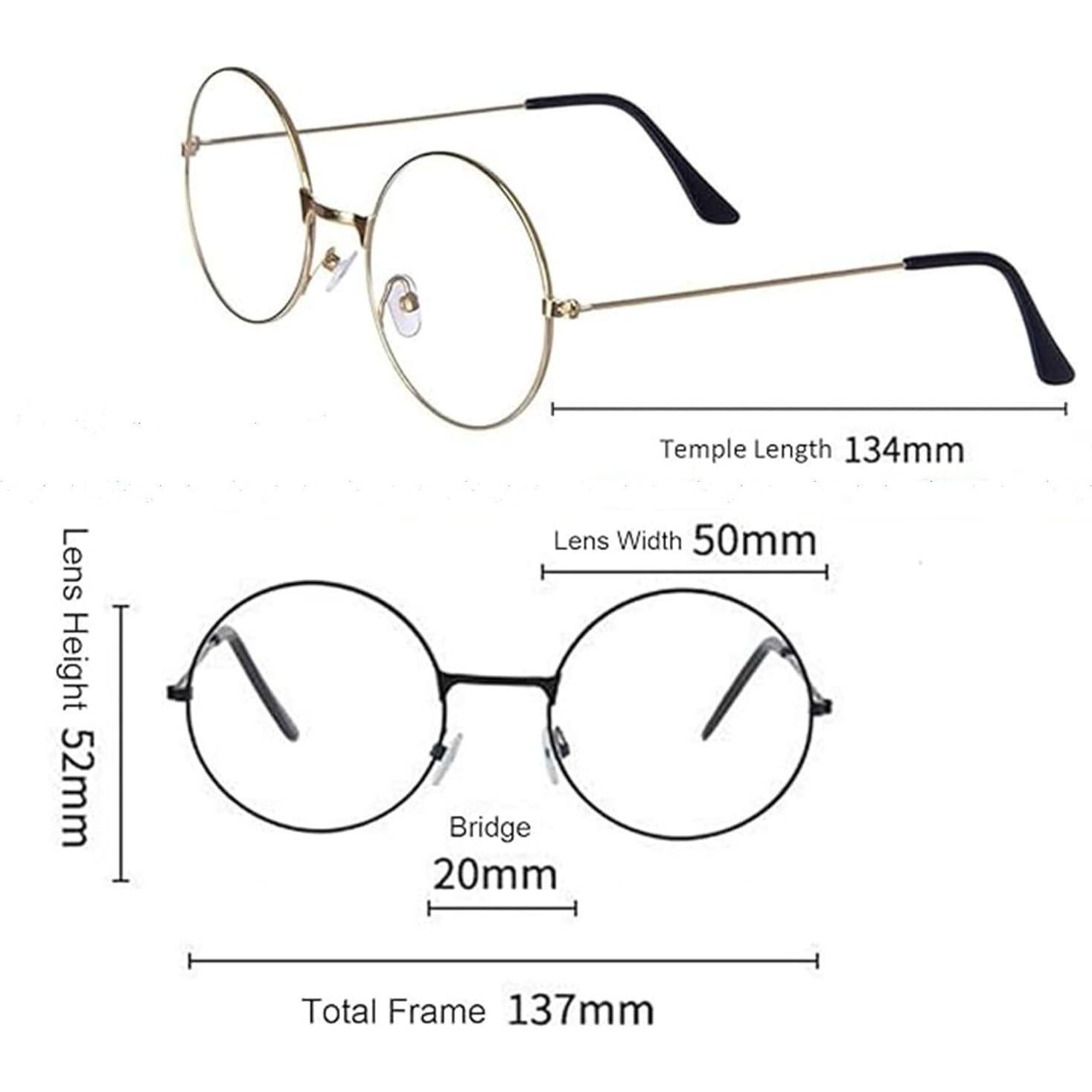 Gafas Redondas de Alambre Alvogimor - 2 Pares Plata y Negro