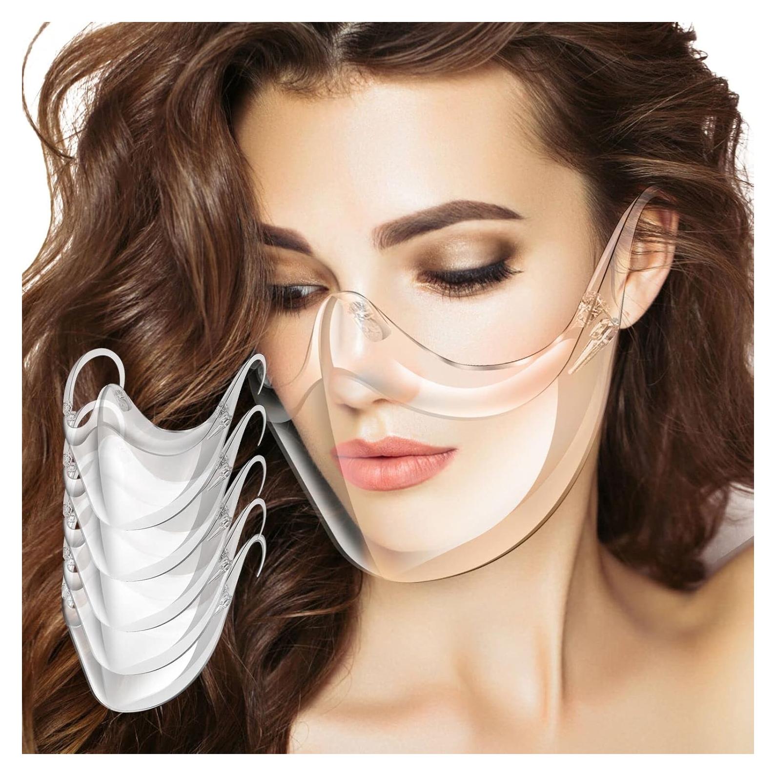 Escudo Facial Transparente DIGIGRE 5 Piezas Antivaho Reutilizable