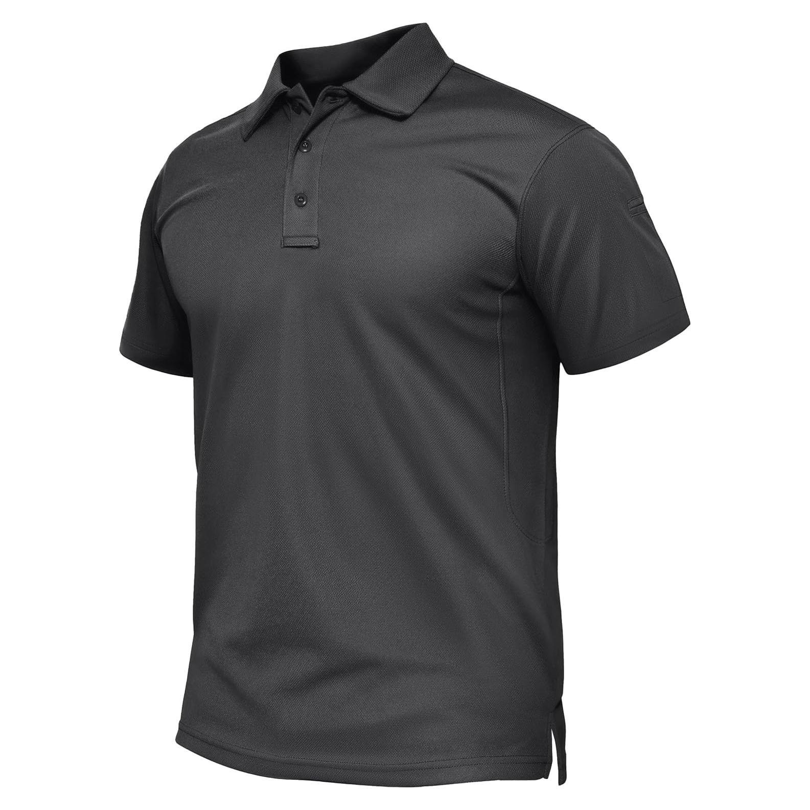 Camisa Polo de Manga Corta TACVASEN para Hombre Secado Rápido