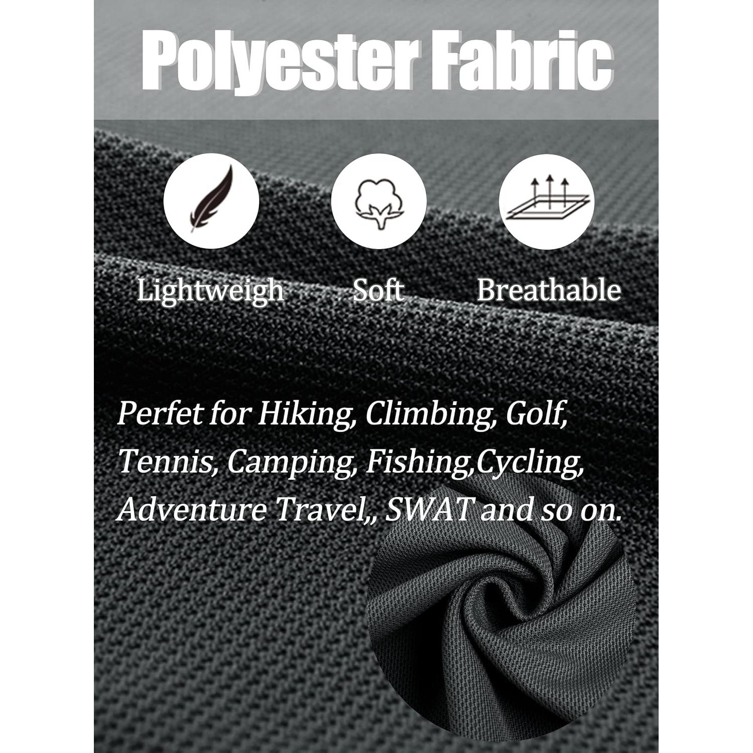 Camisa Polo de Manga Corta TACVASEN para Hombre Secado Rápido