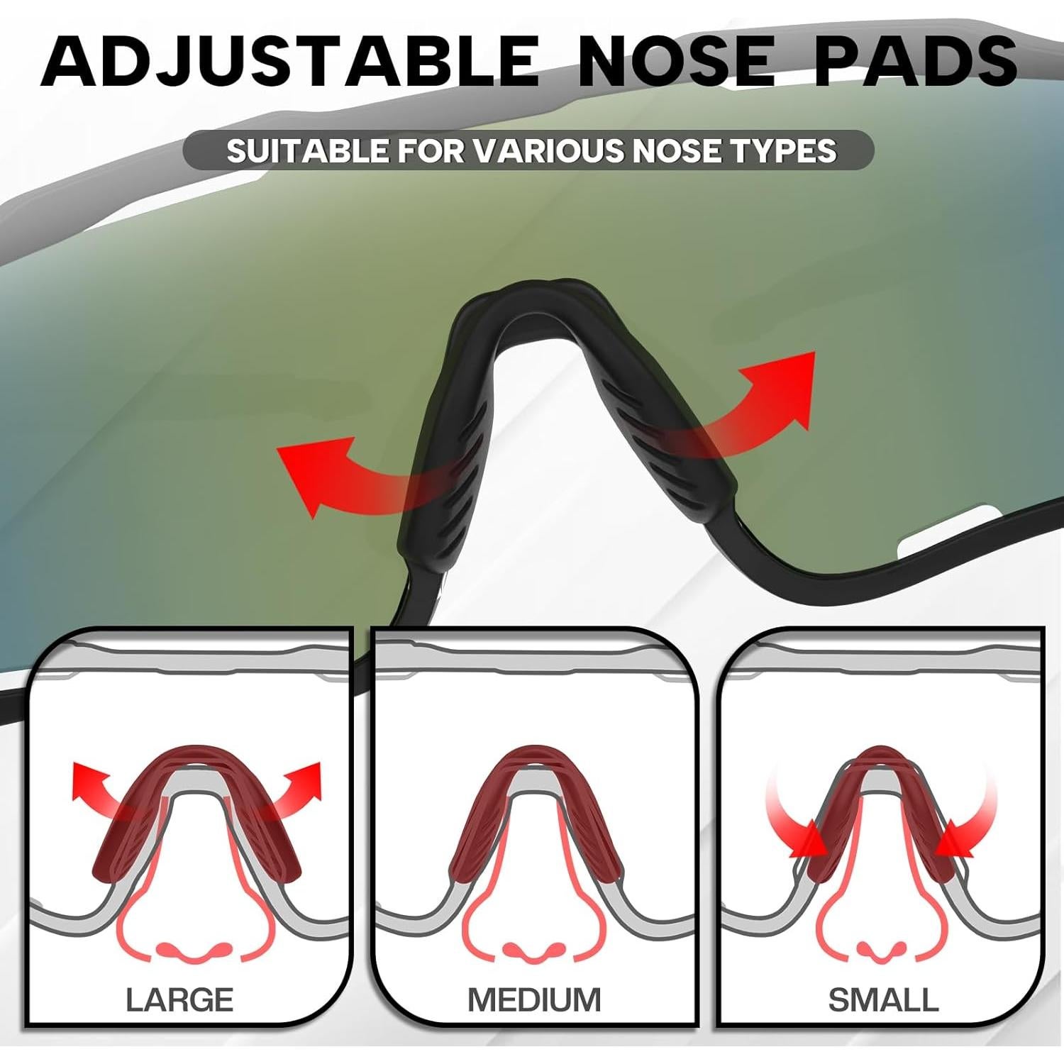 Gafas de sol polarizadas BUCKLOS UV400 para ciclismo y running