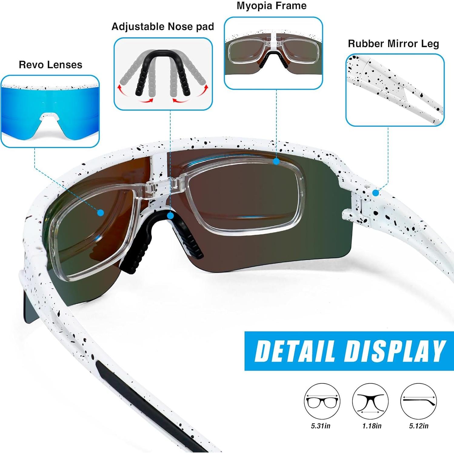 Gafas de sol deportivas VEWOE UV400 polarizadas unisex