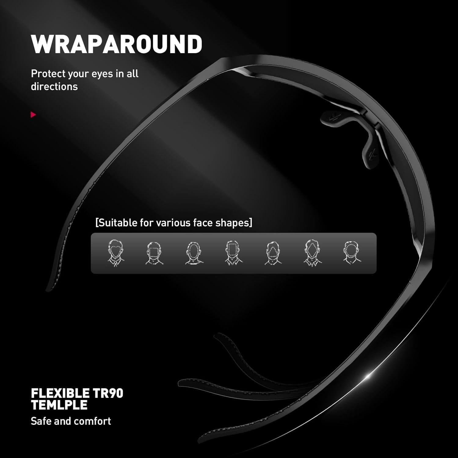 Gafas de sol polarizadas SCVCN UV400 para ciclismo y deportes