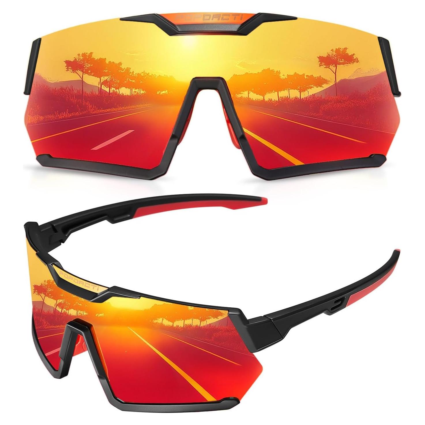 Gafas de Sol Deportivas POPOACTI UV400 Polarizadas para Ciclismo