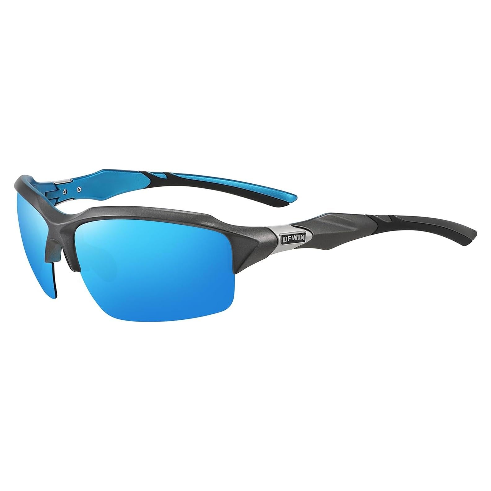 Gafas de Sol Deportivas Polarizadas UV400 Unisex Gris/Azul